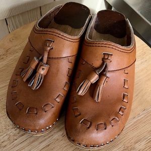 Vintage Bastad Toffeln wooden clogs size 35